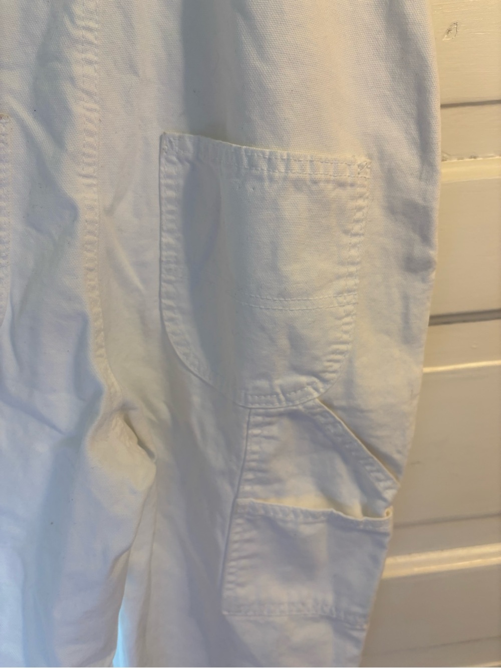 Cotton On Cream Wide-Leg Denim Overalls - Picture 9 of 9